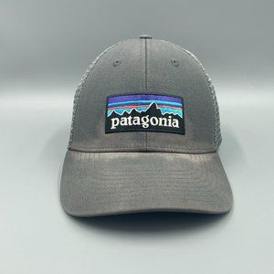 Patagonia Hat Unisex Men's Woman's Snap Back Black Mesh Logo Gorpcore Outdoors